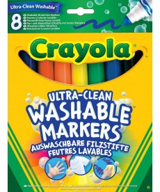 Crayola: Extra-lemosható vastag filctoll 8 darabos 588328