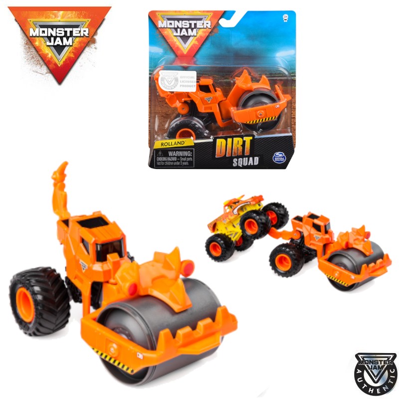 Spin Master Monster Jam Dirt Squad Munkagepek Rolland 6055226