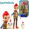 Enchantimals: Redward Rooster és Cluck figura FNH22