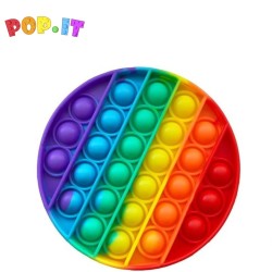 POP IT Bubble: Szivárványos színes Kör