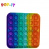 POP IT Bubble: Szivárványos színes négyzet