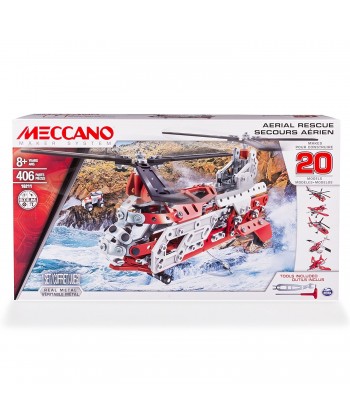 Meccano Mega Építő Szett Helikopter (Piros-Fekete) 6028598