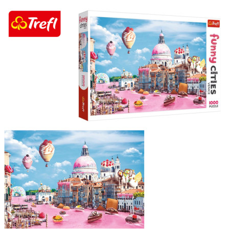 Trefl Puzzle - Funny Cities, Velence 1000 db-os