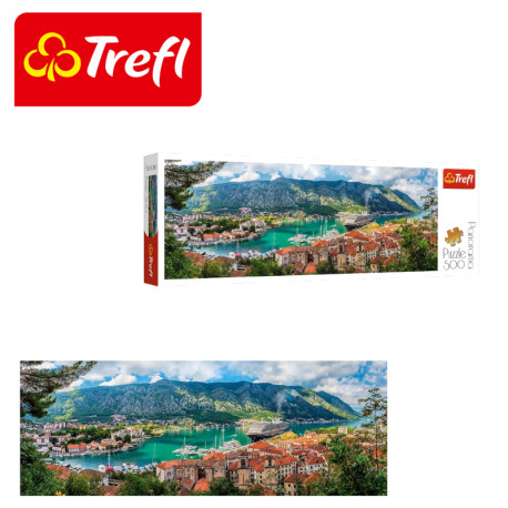 Trefl Puzzle panorama - Kotor, Montenegro 500 db-os
