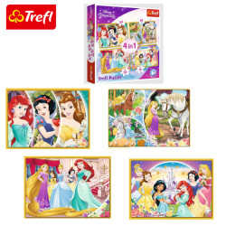 Trefl Puzzle - 4in1 Disney Princess